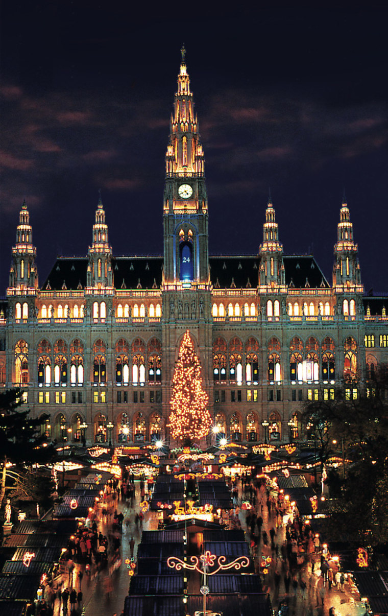 Three million visitors a year flock Vienna's venerable Christkindlmarkt on Rathausplatz for Christmas wares and more than three-dozen Advent season concerts.